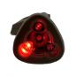 Preview: LED Helmlampe IR Weiß Rot Grün in Schwarz
